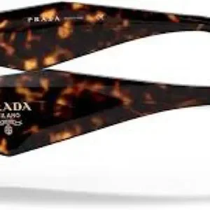 Prada PRS17W 2AU8C1 Prada PR 17WS Symbole 2AU8C1 Rectangle Tortoise Sunglasses  main image 2